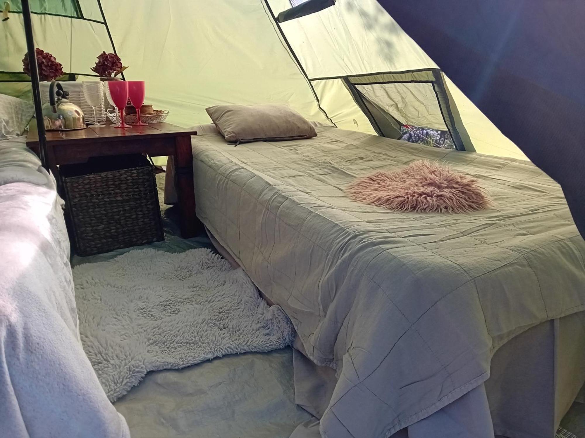 Indian Tent Tipi In Shared Lot And Shared Bathroom Mrse Exterior foto